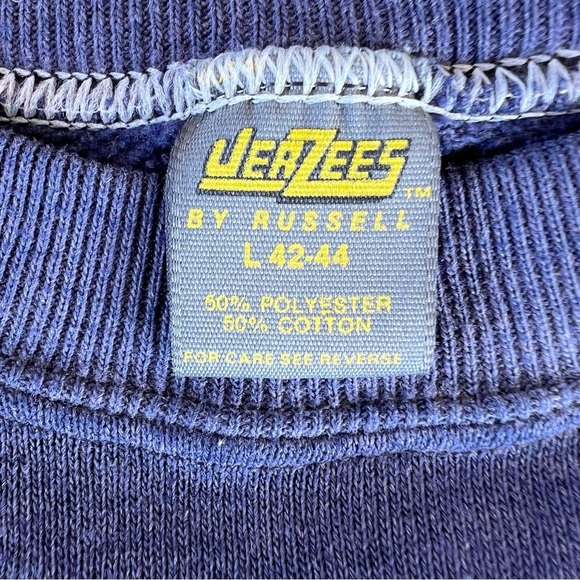 Vintage Jerzees New York Yankees MLB Raglan Crewneck Sweatshirt Large Soft Faded - Picture 9 of 12